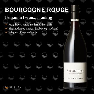 2017 Bourgogne Rouge, Benjamin Leroux, Bourgogne, Frankrig